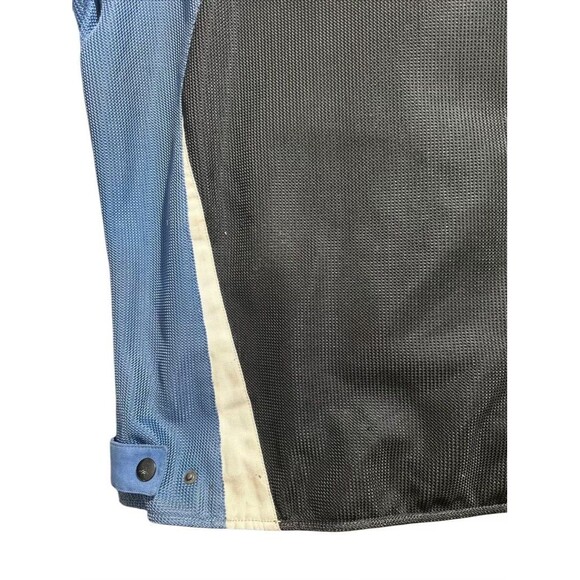 Alpinestars armored Motorcycle jacket black white Blue Tares Ware XL - Picture 11 of 16